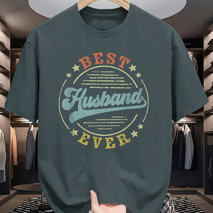Best Wife Shirt, Wife and Husband Unisex T-Shirt/Hoodie/Sweatshirt HLT00 - Best Husband Ever Father's Day Husband Gifts Vintage Emblem T-Shirt (1)