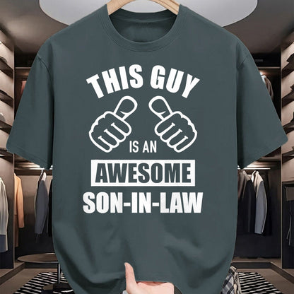 Best Wife Shirt, Wife and Husband Unisex T-Shirt/Hoodie/Sweatshirt HLT00 - This guy awesome son-in-law from father-in-law T-Shirt