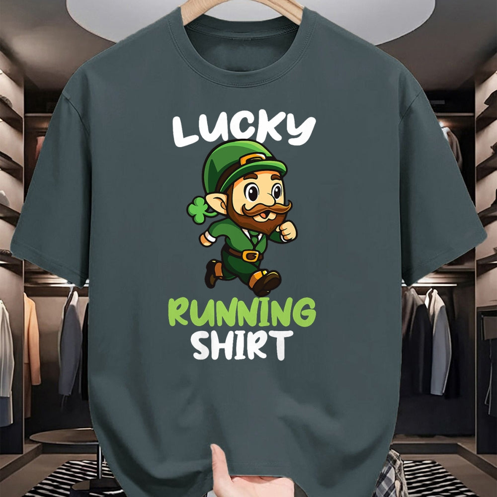 Patrick Day Shirts for Family, Funny Patrick Day shirts, st patrick's day Unisex T-Shirt/Hoodie/Sweatshirt HLT00 - Lucky Running St Patrick Day Leprechaunn Run Runner T-Shirt