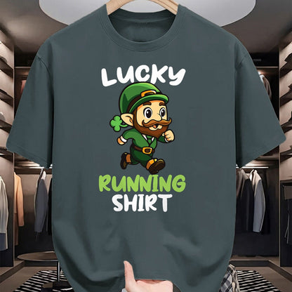 Patrick Day Shirts for Family, Funny Patrick Day shirts, st patrick's day Unisex T-Shirt/Hoodie/Sweatshirt HLT00 - Lucky Running St Patrick Day Leprechaunn Run Runner T-Shirt