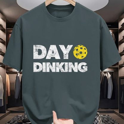 Funny Pickleball Shirt, Pickleball Lover Unisex T-Shirt/Hoodie/Sweatshirt HLT00 - Day Dinking Pickleball Funny Dink Women Men Pickle Ball T-Shirt
