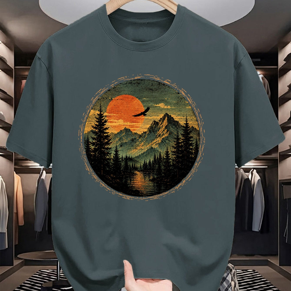 Funny Camping Shirt, Gift For Camping Lover Unisex T-Shirt/Hoodie/Sweatshirt HLT00 - Vintage Camping Forest Trees Wildlife Nature Lover Outdoor T-Shirt