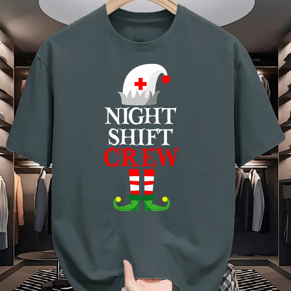 Funny Nurse Shirt, Nurse Unisex T-Shirt/Hoodie/Sweatshirt HLT00 - Elf Nursing Shirt Women, Christmas Nurse Night Shift Crew T-Shirt