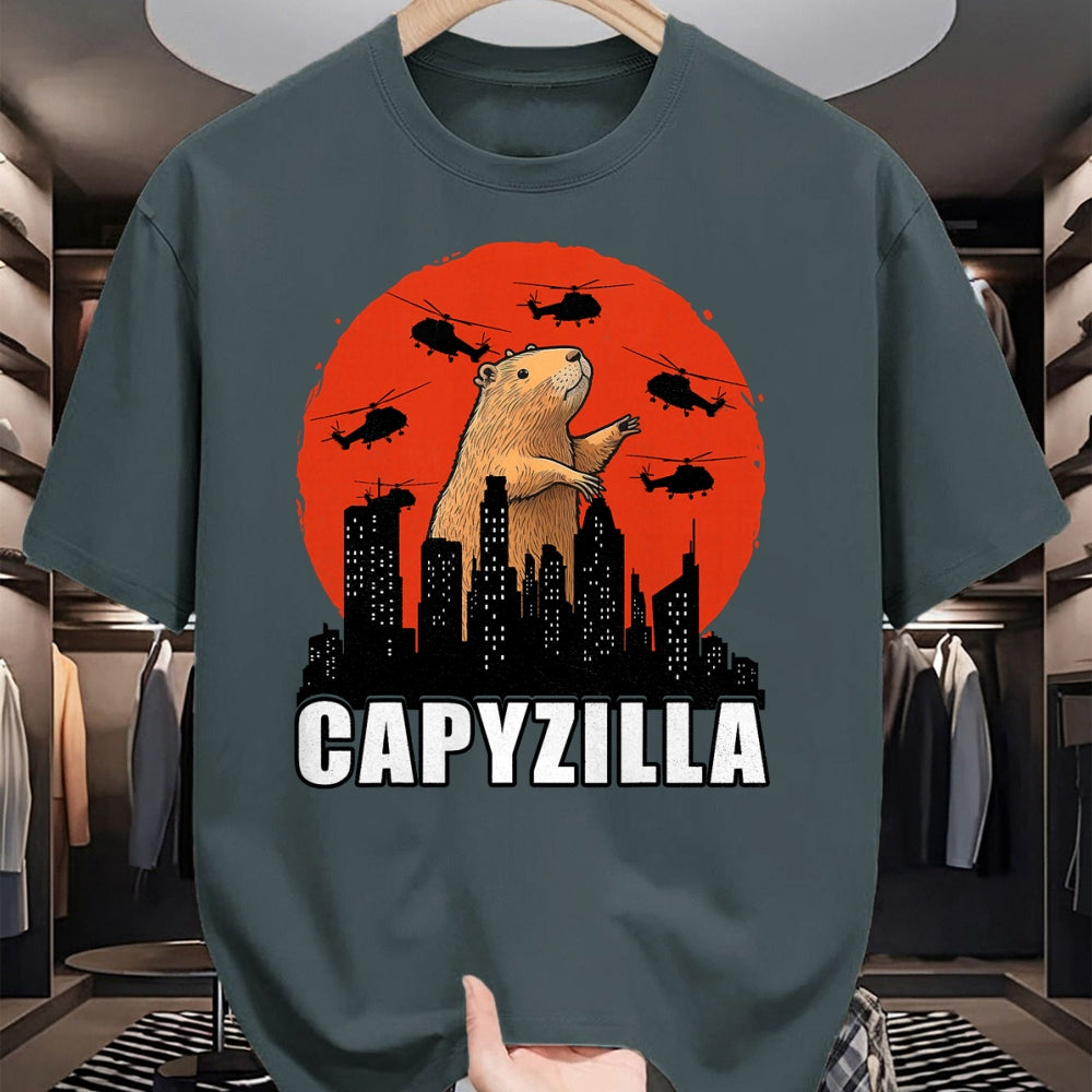 Cute Capybara Shirt, Funny Capybara Unisex T-Shirt/Hoodie/Sweatshirt HLT00 - Capybara Shirt Funny Capybara Rodent Capyzilla Funny T-Shirt