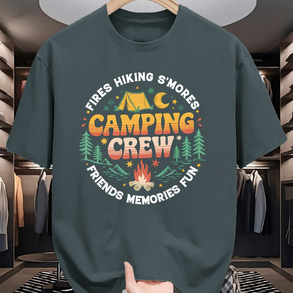 Funny Camping Shirt, Gift For Camping Lover Unisex T-Shirt/Hoodie/Sweatshirt HLT00 - Camping Crew Family Matching Group Friends Men Women Kid T-Shirt