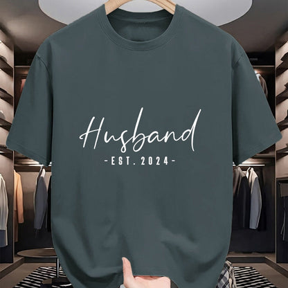 Best Wife Shirt, Wife and Husband Unisex T-Shirt/Hoodie/Sweatshirt HLT00 - Husband Est 2024 Just Married Honeymoon Hubby Wedding Couple T-Shirt