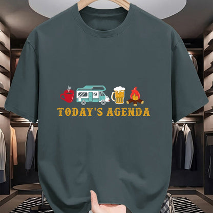 Funny Camping Shirt, Gift For Camping Lover Unisex T-Shirt/Hoodie/Sweatshirt HLT00 - RV Camping Lover Agenda T-Shirt