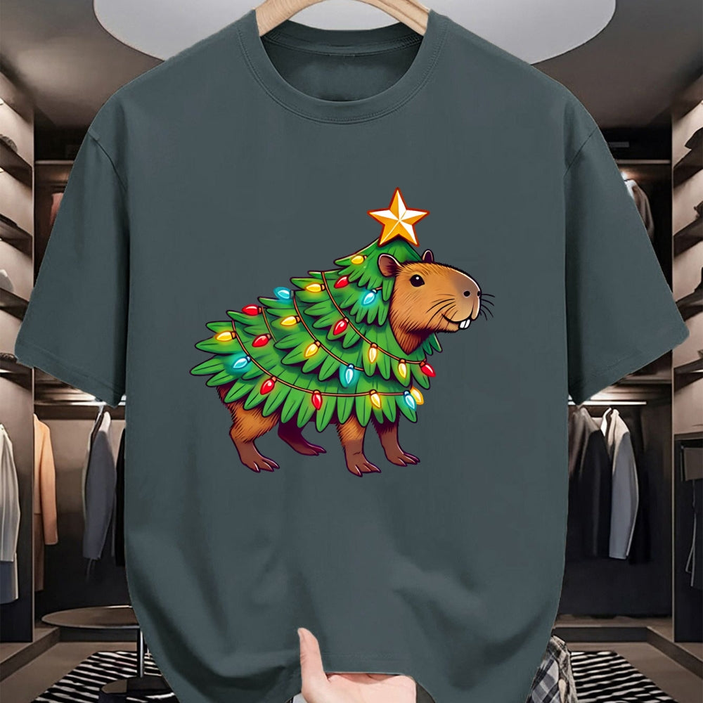 Cute Capybara Shirt, Funny Capybara UnisexT-Shirt/Hoodie/Sweatshirt HLT00 - Capybara Christmas Long Sleeve T-Shirt (2)