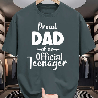 Gift for Dad Shirt, Funny Dad Unisex T-Shirt/Hoodie/Sweatshirt HLT00 – Proud Dad Of Official Teenager 13th Birthday 13 Years Old T-Shirt