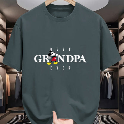 Best Grandpa Shirt, Proud Grandpa Unisex T-Shirt/Hoodie/Sweatshirt HLT00 - Disney Mickey Mouse Thumbs Up Best Grandpa Ever Father���s Day T