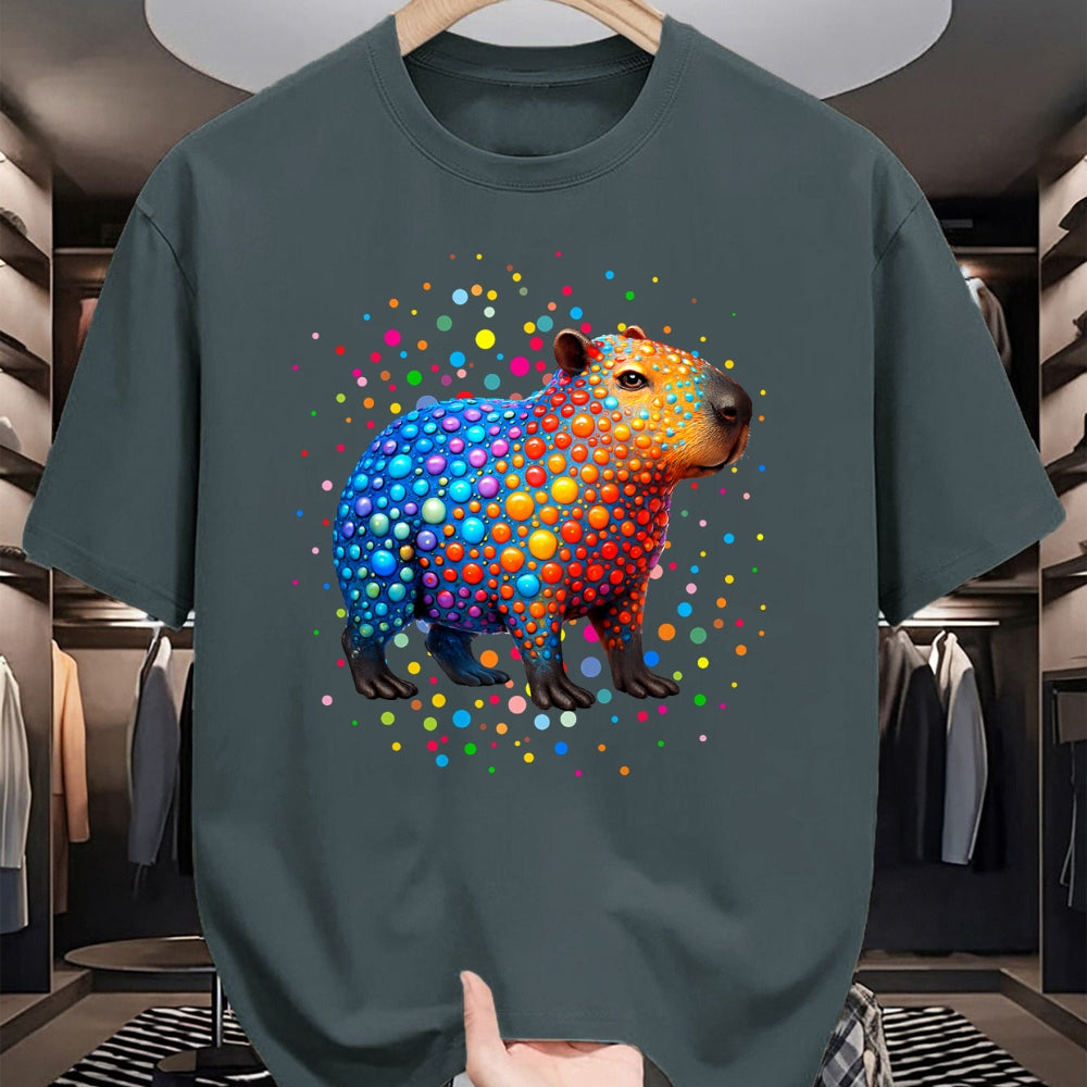 Cute Capybara Shirt, Funny Capybara Unisex T-Shirt/Hoodie/Sweatshirt HLT00 - Capybara Lovers Polka Dots Happy Dot Day Girls Boys Kids T-Shirt