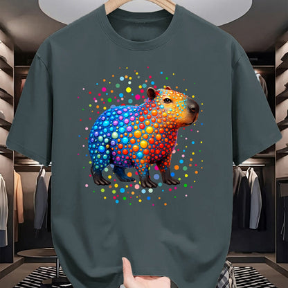 Cute Capybara Shirt, Funny Capybara Unisex T-Shirt/Hoodie/Sweatshirt HLT00 - Capybara Lovers Polka Dots Happy Dot Day Girls Boys Kids T-Shirt