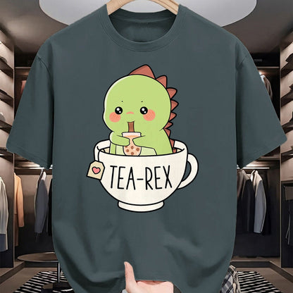 Best Dinosaur Lover Shirt, Funny Dinosaur UnisexT-Shirt/Hoodie/Sweatshirt HLT00 - Boba Tea-Rex Cute T-Rex Dinosaur Lover Kawaii Funny Dino Pun T-Shirt