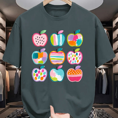 Best Student Shirt, Funny Back To School UnisexT-Shirt/Hoodie/Sweatshirt HLT00 - Preppy Art Apples Back to School Teacher Student Cute Apple T-Shirt