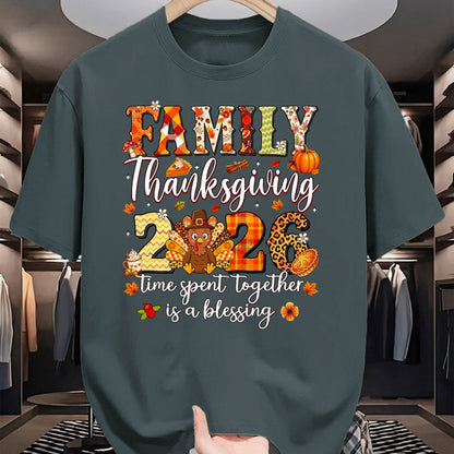 Best Thanksgiving Family Shirt , Funny Thanksgiving UnisexT-Shirt/Hoodie/Sweatshirt HLT00 - Family Thanksgiving 2026 Thankful for My Tribe Turkey T-Shirt