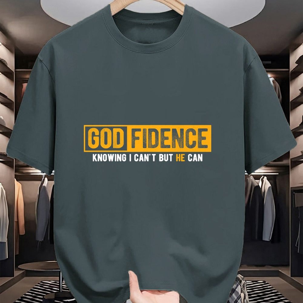 Christian Tee, Christian Faith Unisex T-Shirt/Hoodie/Sweatshirt HLT00 - Knowing I Can_t But He Can Christian Religious Jesus T-Shirt