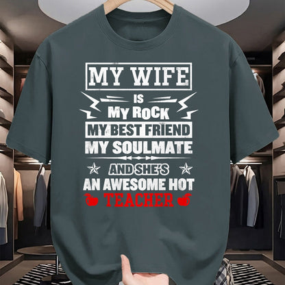 Best Wife Shirt, Wife and Husband Unisex T-Shirt/Hoodie/Sweatshirt HLT00 - Mens My Wife Is My Best Friend Awesome Hot Teacher Funny Husband T-Shirt