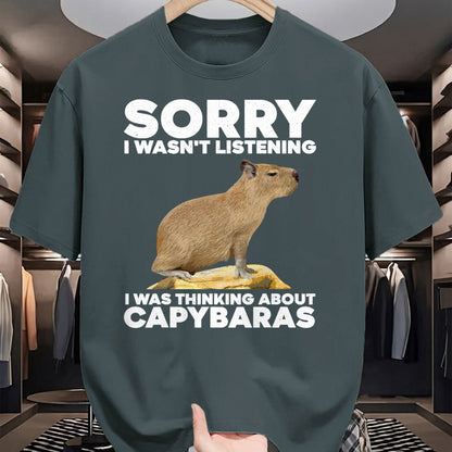 Cute Capybara Shirt, Funny Capybara UnisexT-Shirt/Hoodie/Sweatshirt HLT00 - Best Capybara Design for Men Women Kids Pet Rodent Capybara T-Shirt