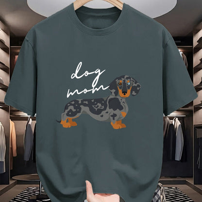 Dog Love Shirt, Dog Lover Gift T-Shirt/Hoodie/Sweatshirt HLT00 - Dapple Dachshund Dog Mom Woman Women T-Shirt