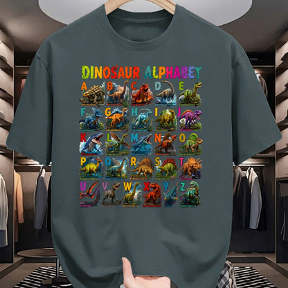 Best Dinosaur Lover Shirt, Funny Dinosaur UnisexT-Shirt/Hoodie/Sweatshirt HLT00 - Types of Dinosaurs Alphabet ABC A-Z Dino Lover Kids Boys T-Shirt