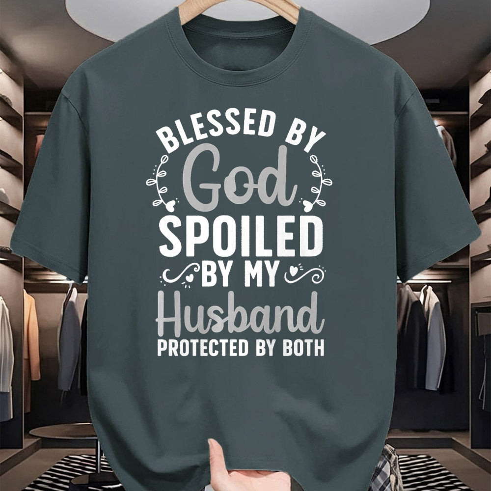 Best Wife Shirt, Wife and Husband Unisex T-Shirt/Hoodie/Sweatshirt HLT00 - Gift for wife T shirt, spoiled wife   Funny Spoiled Wife Art For Women Girls Husband Spoiled Wife Pr (26)