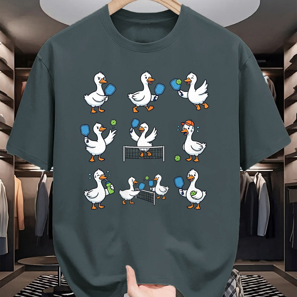 Funny Pickleball Shirt, Pickleball Lover Unisex T-Shirt/Hoodie/Sweatshirt HLT00 - Goose Playing Pickleball Player Paddle Ball Pickleball Lover T-Shirt
