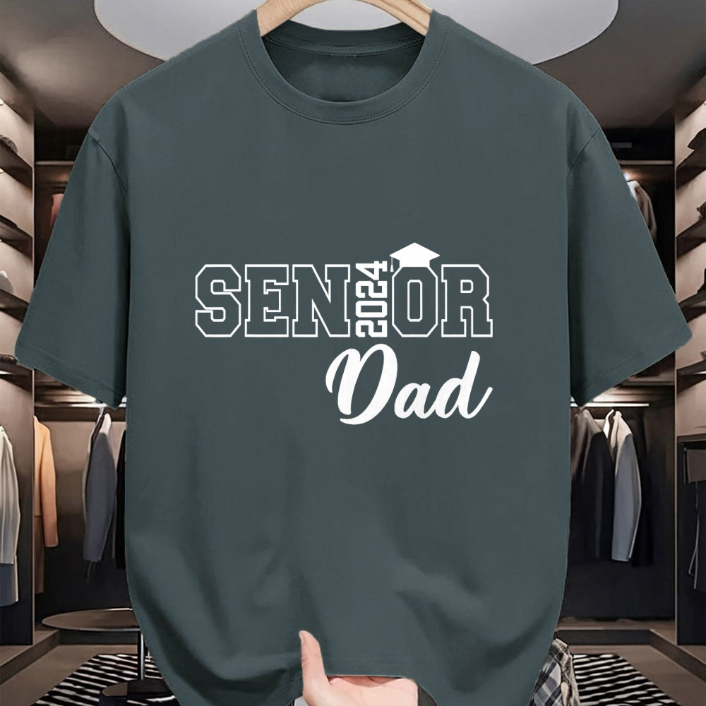 Gift for Dad Shirt, Funny Dad Unisex T-Shirt/Hoodie/Sweatshirt HLT00 – Proud Senior Dad 2024 Senior 2024 Dad Class Of 2024 Father T-Shirt
