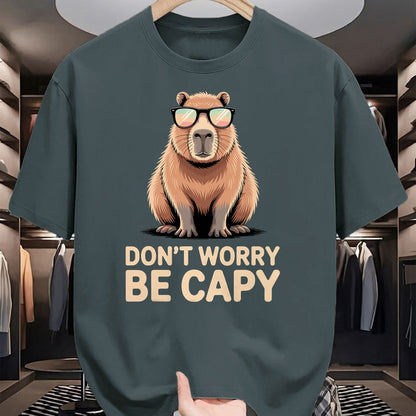 Cute Capybara Shirt, Funny Capybara Unisex T-Shirt/Hoodie/Sweatshirt HLT00 - Funny Capybara Design for Men Women Adults Capybara Lover T-Shirt