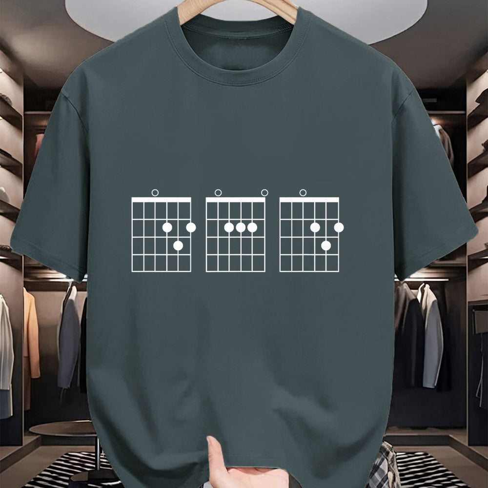 Guitar Lover Shirt, Funny Guitar UnisexT-Shirt/Hoodie/Sweatshirt HLT00 - Dad Guitar Chord T-Shirt