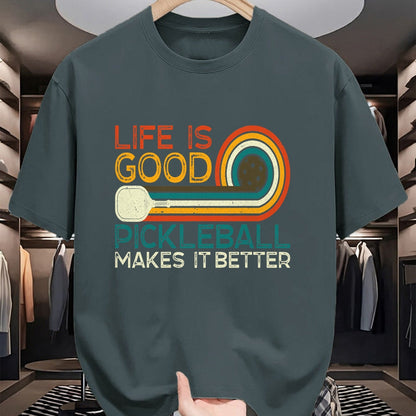 Best Grandma Shirt, Proud Grandma Unisex T-Shirt/Hoodie/Sweatshirt HLT00 - Funny Life is Good, Pickleball Makes it Better T-Shirt