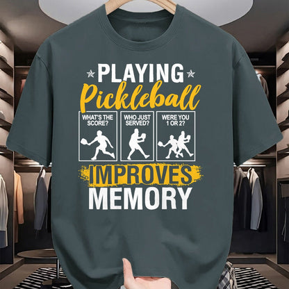Funny Pickleball Shirt, Pickleball Lover Unisex T-Shirt/Hoodie/Sweatshirt HLT00 - Funny Pickleball Memory Graphic Women Men Pickleball Player Long Sleeve T-Shirt