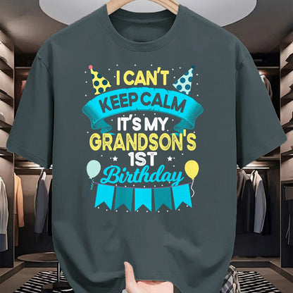 Best Grandma Shirt, Proud Grandma Unisex T-Shirt/Hoodie/Sweatshirt HLT00 - 1 Years Old Grandson Gift It_s My Grandson 1st Birthday T-Shirt