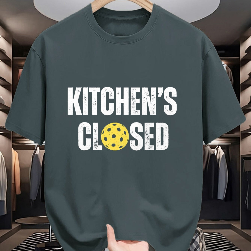 Funny Pickleball Shirt, Pickleball Lover Unisex T-Shirt/Hoodie/Sweatshirt HLT00 - Pickleball Kitchen is Closed Pickleball Net Closed T-Shirt