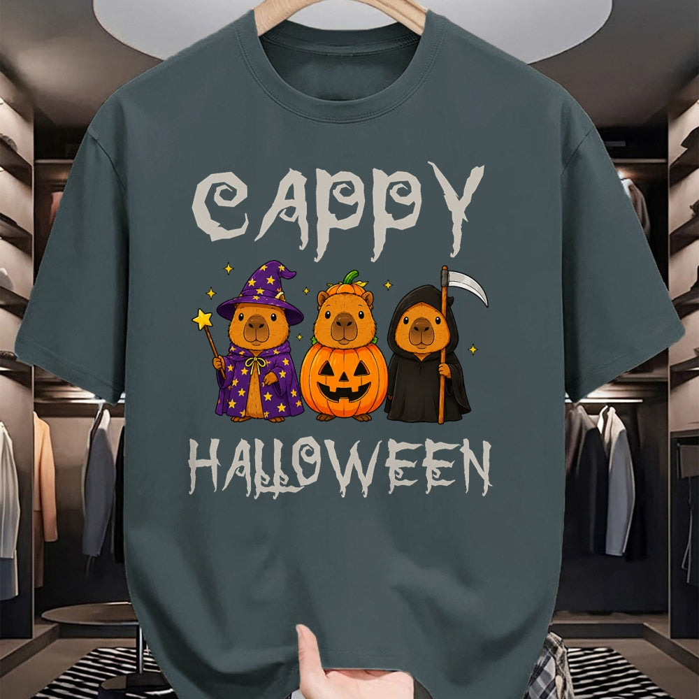 Cute Capybara Shirt, Funny Capybara UnisexT-Shirt/Hoodie/Sweatshirt HLT00 - Cappy Halloween Funny Capybara Witch Pumpkin Reaper Spooky T-Shirt