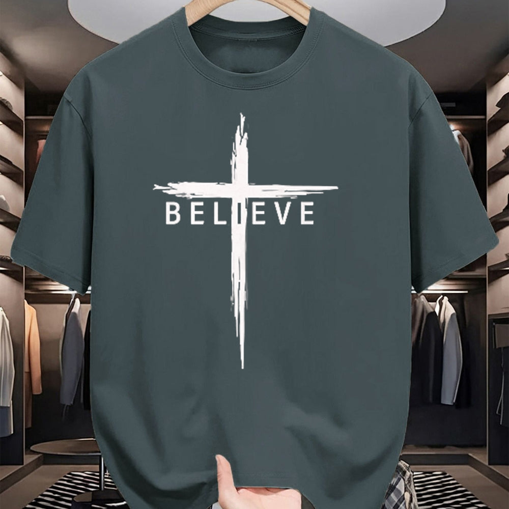 Christian Tee, Christian Faith Unisex T-Shirt/Hoodie/Sweatshirt HLT00 -  Believe Christian Cross Jesus Christ Christians Men Women T-Shirt