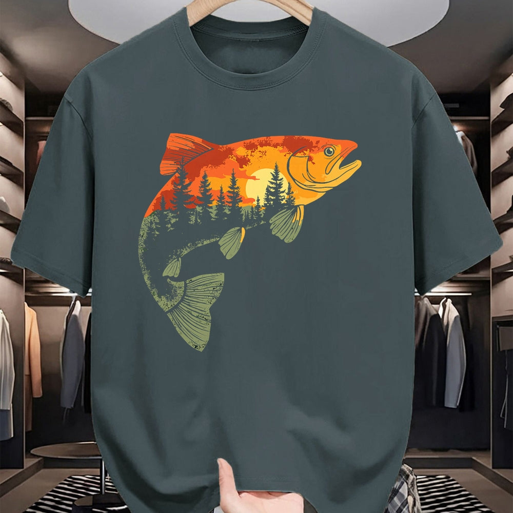 Funny Fishing Shirt, Gift For Fishing Lover Unisex T-Shirt/Hoodie/Sweatshirt HLT00 - Fishing, Trout, Fly Fishing, Angler Fisherman, Nature Forest T-Shirt