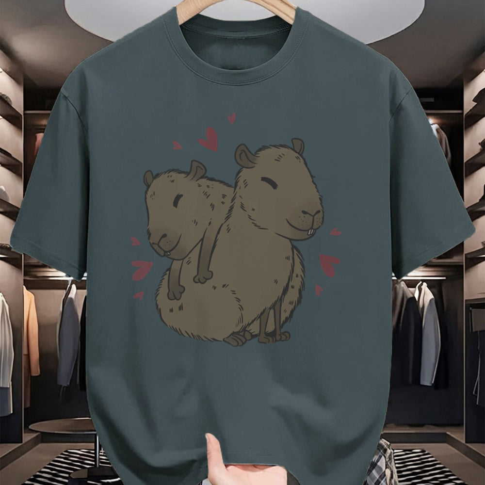 Cute Capybara Shirt, Funny Capybara Unisex T-Shirt/Hoodie/Sweatshirt HLT00 - Cute Capybara Long Sleeve T-Shirt
