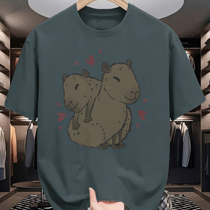 Cute Capybara Shirt, Funny Capybara Unisex T-Shirt/Hoodie/Sweatshirt HLT00 - Cute Capybara Long Sleeve T-Shirt