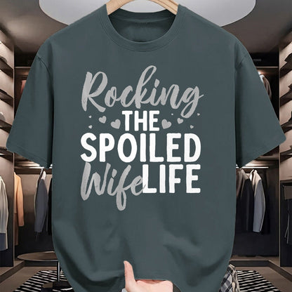 Best Wife Shirt, Wife and Husband Unisex T-Shirt/Hoodie/Sweatshirt HLT00 - Gift for wife T shirt, spoiled wife   Funny Spoiled Wife Art For Women Husband Spoiled Wife Life Pre (3)