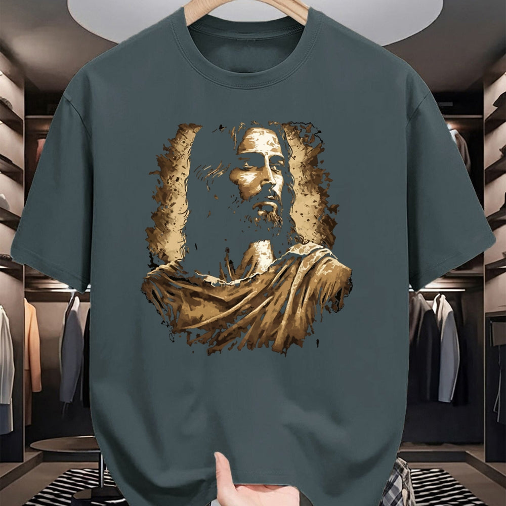 Christian Tee, Christian Faith Unisex T-Shirt/Hoodie/Sweatshirt HLT00 - Jesus Christ Portrait T-Shirt