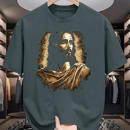 Christian Tee, Christian Faith Unisex T-Shirt/Hoodie/Sweatshirt HLT00 - Jesus Christ Portrait T-Shirt