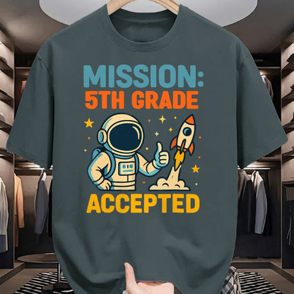 Best Student Shirt, Funny Back To School UnisexT-Shirt/Hoodie/Sweatshirt HLT00 - Mission Fifth 5th Grade Accepted Back to School Vintage T-Shirt