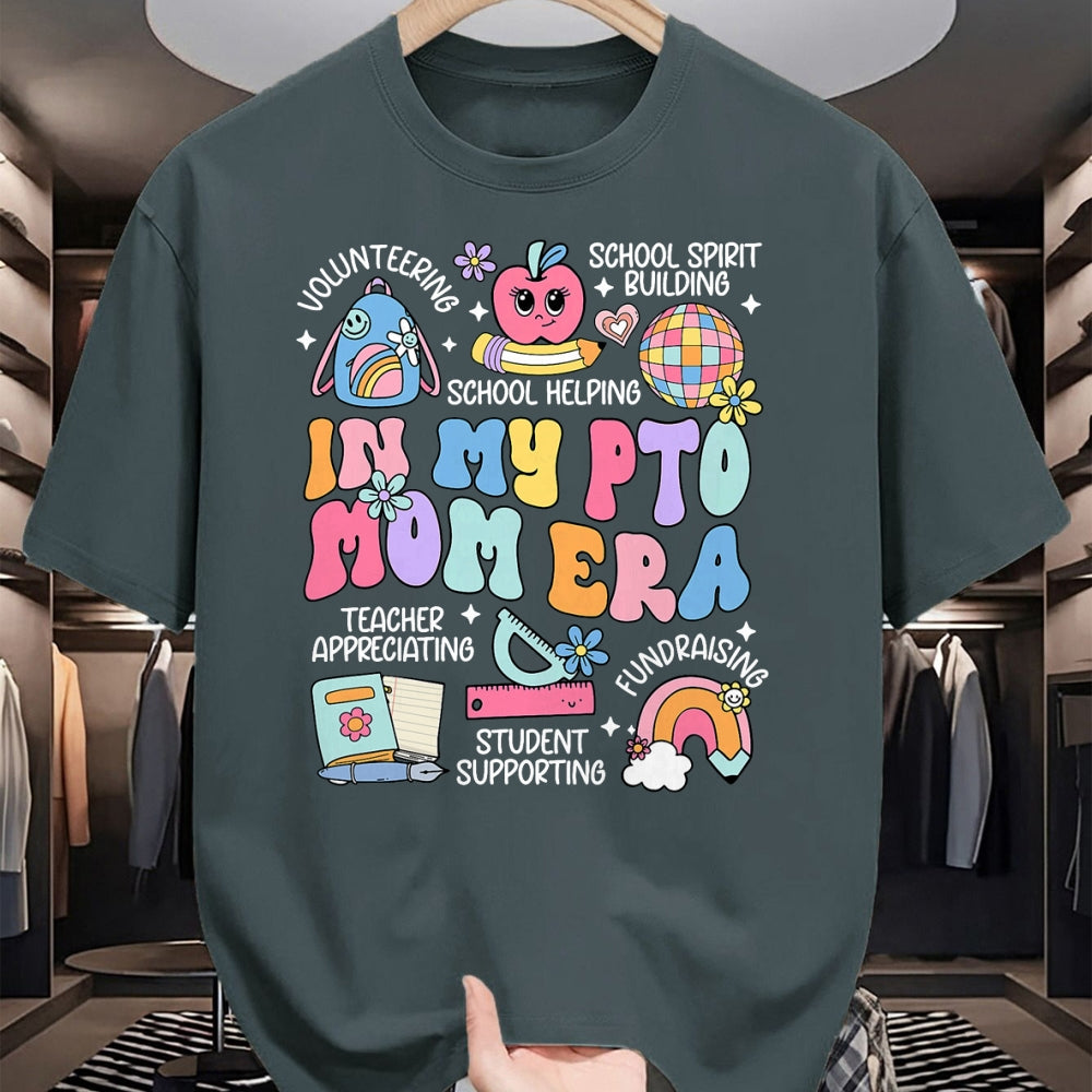 Best Student Shirt, Funny Back To School UnisexT-Shirt/Hoodie/Sweatshirt HLT00 - in My PTO Mom Era Parent Association Organization Groovy T-Shirt