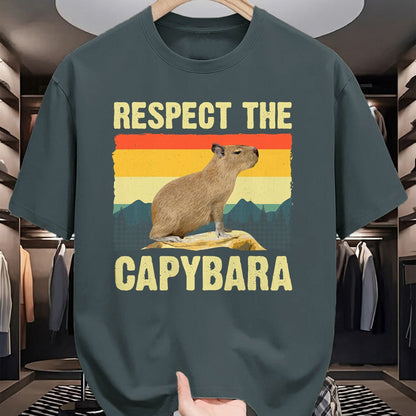 Cute Capybara Shirt, Funny Capybara UnisexT-Shirt/Hoodie/Sweatshirt HLT00 - Capybara Art for Men Women Kids Rodent Animal Lover Capybara T-Shirt