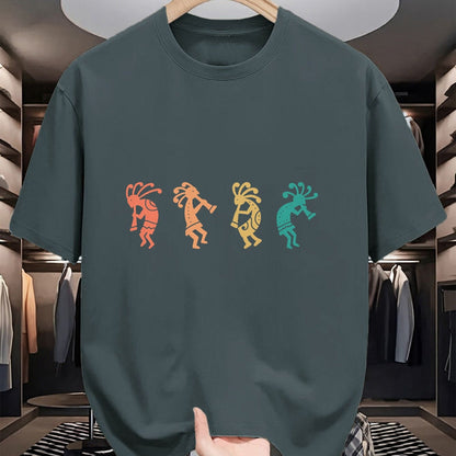 Native American T-Shirts, Vintage Native American Unisex T-Shirt/Hoodie/Sweatshirt HLT00 - Dancing Kokopelli Southwestern USA Native American Symbol