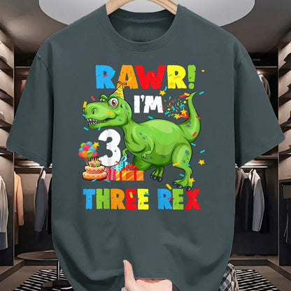 Best Dinosaur Lover Shirt, Funny Dinosaur UnisexT-Shirt/Hoodie/Sweatshirt HLT00 - Three Rex Birthday Party Outfit Dinosaur 3 Year Old Boy Tee T-Shirt