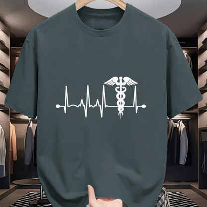Best Doctor Shirt, Funny Doctor UnisexT-Shirt/Hoodie/Sweatshirt HLT00 - Heartbeat Caduceus For Women Men Nurse Physician Doctor Long Sleeve T-Shirt