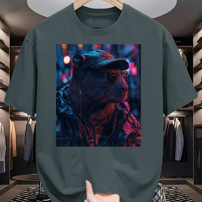 Cute Capybara Shirt, Funny Capybara Unisex T-Shirt/Hoodie/Sweatshirt HLT00 - Funny Graphic Capybara Long Sleeve T-Shirt (9)
