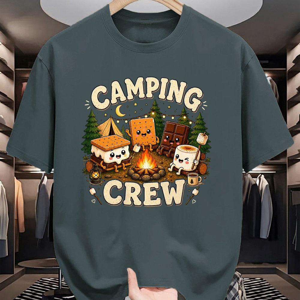 Funny Camping Shirt, Gift For Camping Lover Unisex T-Shirt/Hoodie/Sweatshirt HLT00 - Camping Crew Family Matching Camp Group Squad Team T-Shirt