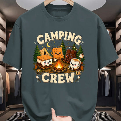 Funny Camping Shirt, Gift For Camping Lover Unisex T-Shirt/Hoodie/Sweatshirt HLT00 - Camping Crew Family Matching Camp Group Squad Team T-Shirt